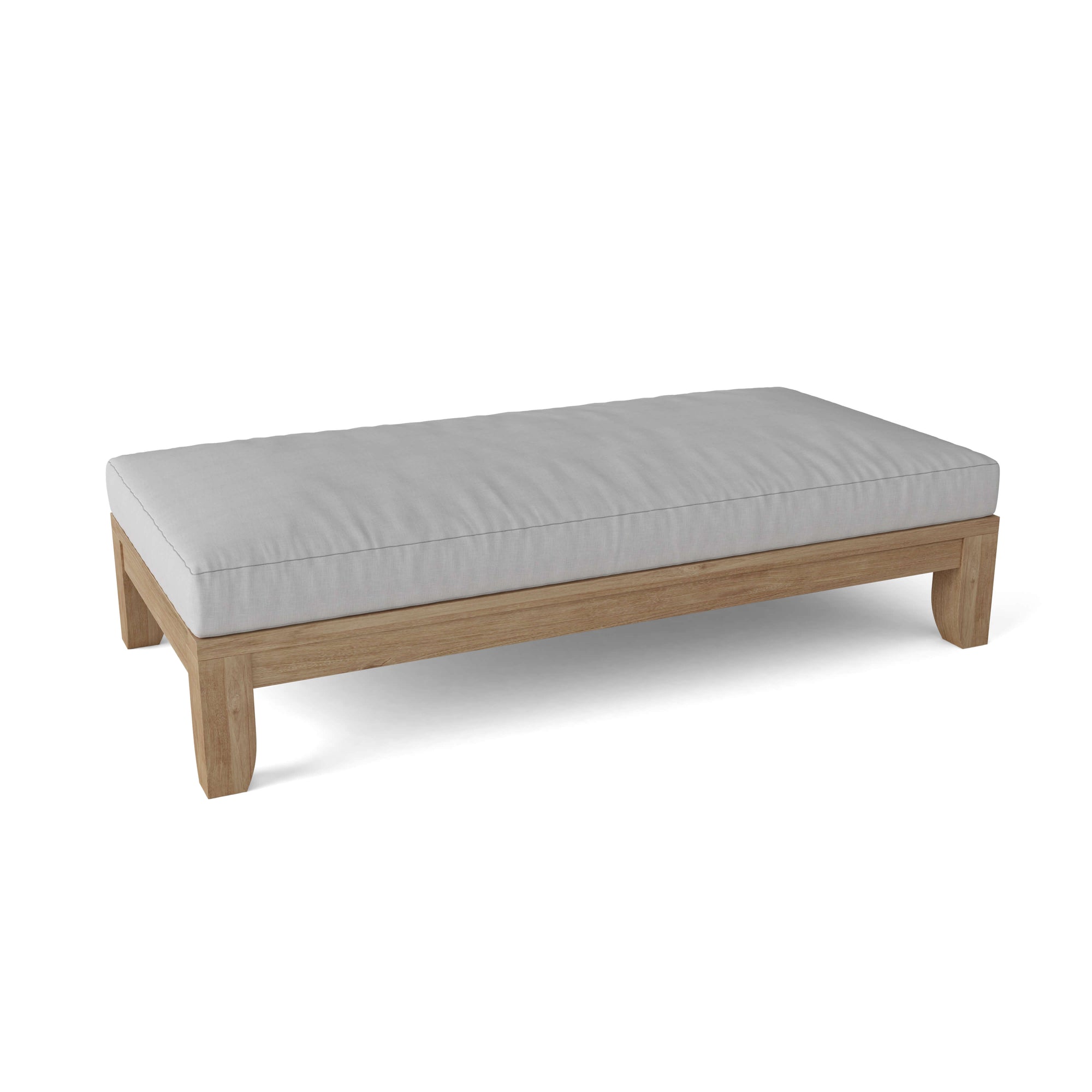 Riviera Luxe 60 inch teak daybed with Sunbrella cushions