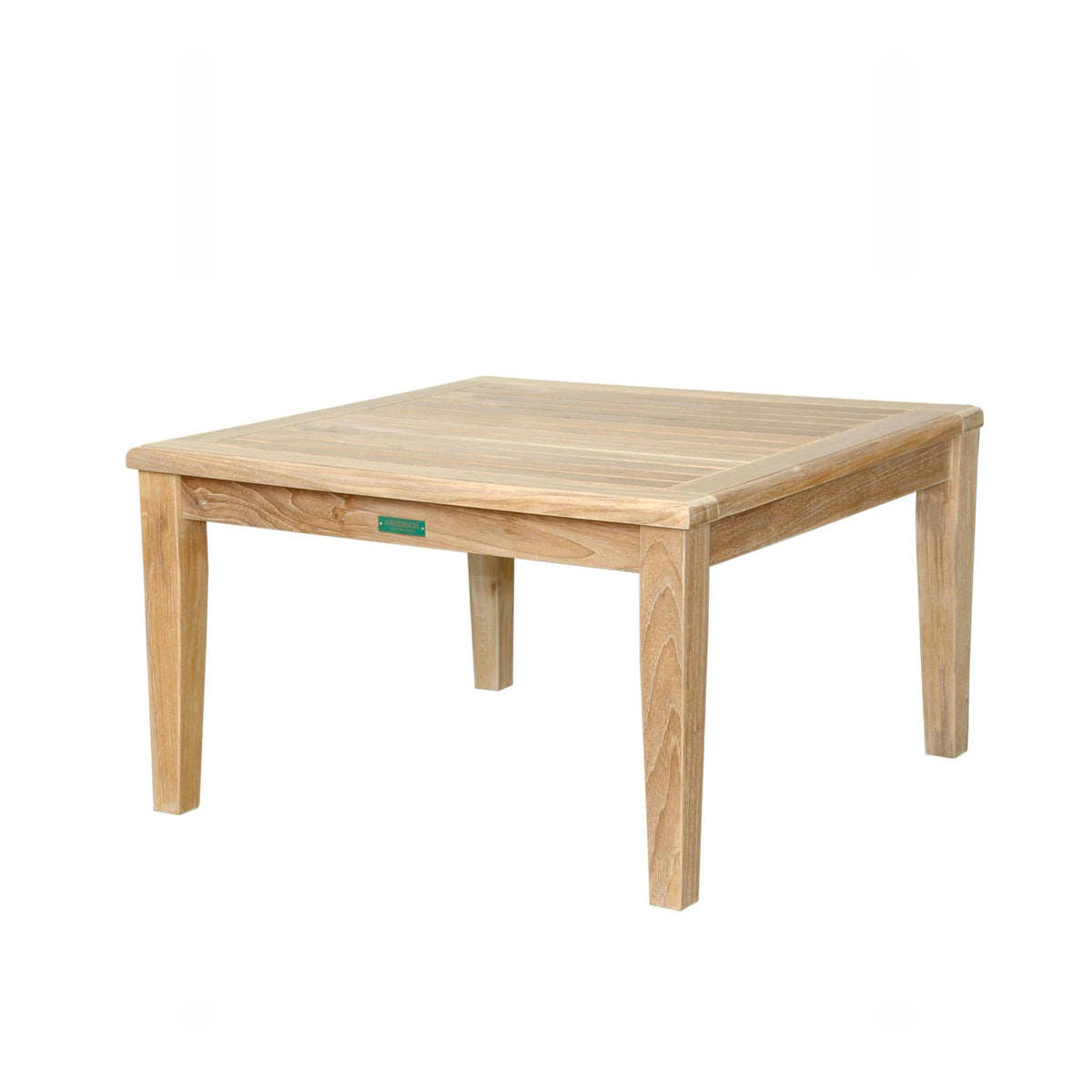 Wooden table on a white background