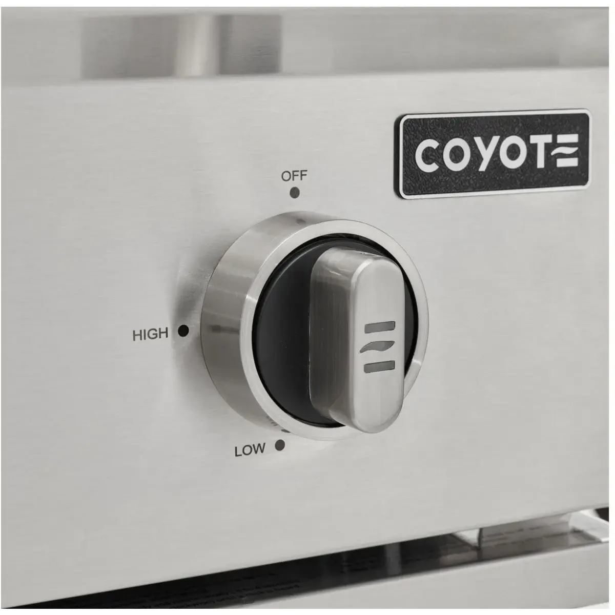 Coyote C-Series 34 Inch Built-In Grill C3C34 - installed in outdoor kitchen island lifestyle shot