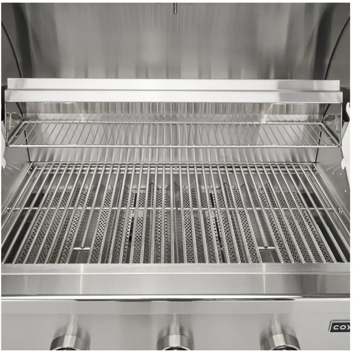 Coyote C-Series 34 Inch Built-In Grill C3C34 - side profile view stainless steel construction