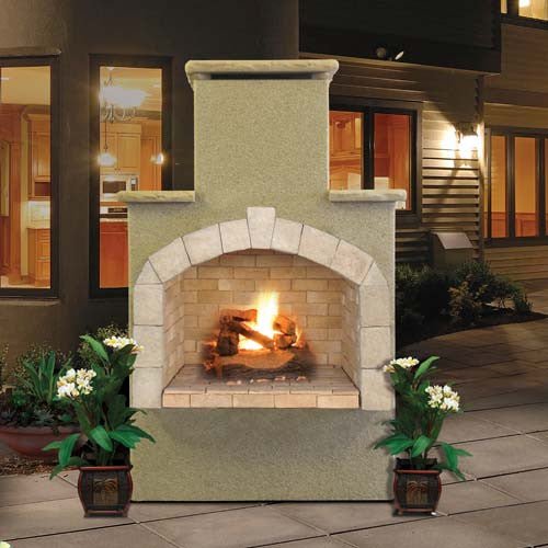 Cal FlameCal Flame 78 inch Outdoor Fireplace FRP-908-1 FRP-908-1- BetterPatio.com