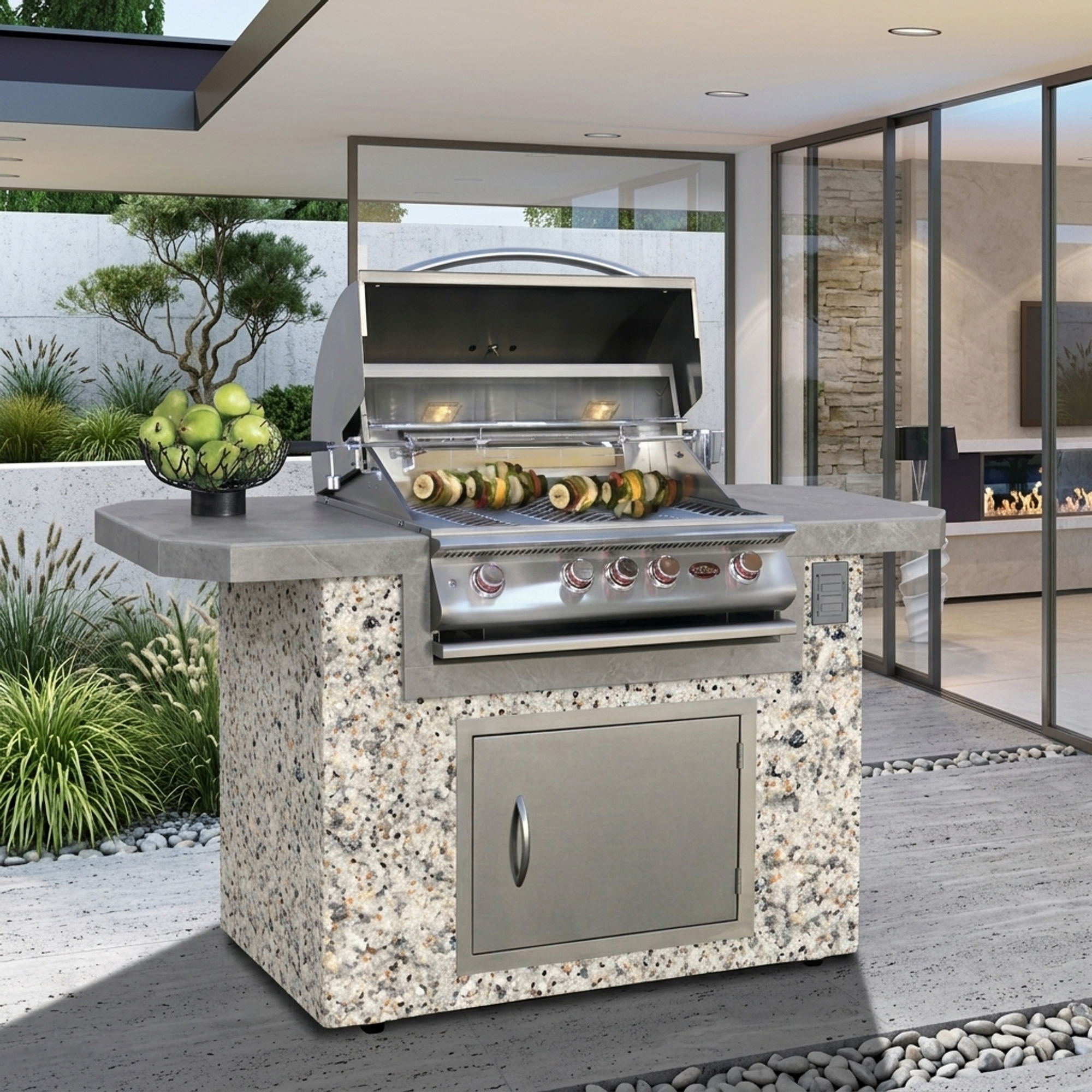 Cal Flame Kona 6 Ft. BBQ Island - BBK601