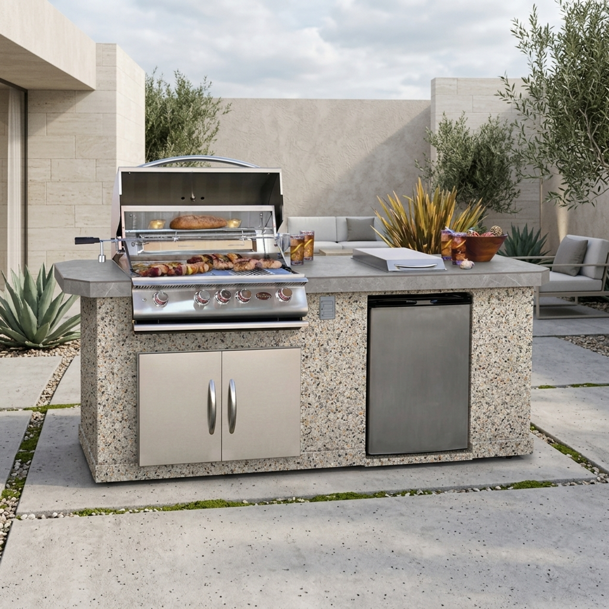 Cal Flame Atlantic Q 8 ft. BBQ Island - BBK801