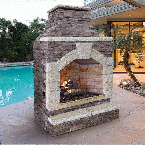 Cal Flame 48 inch Outdoor Fireplace FRP-909-2 Cal Flame