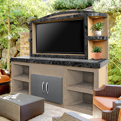 Cal Flame Outdoor Entertainment Center ODC-2 Crystal Cal Flame