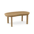 Kidney Curve Solid Teak Coffee Table