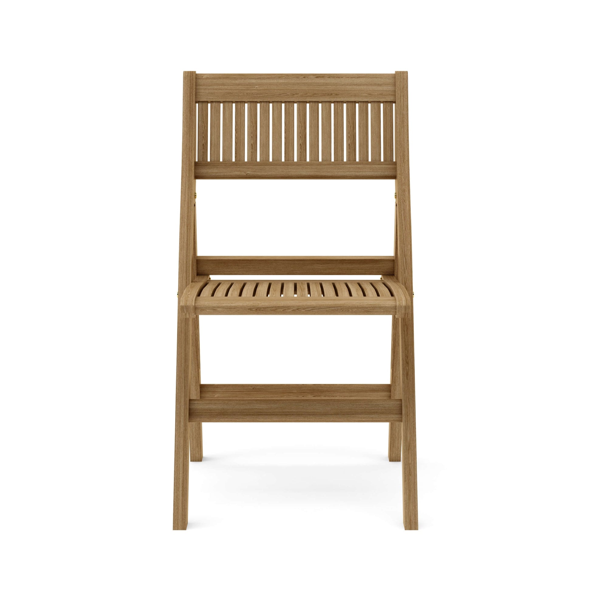 Wooden chair on a white background