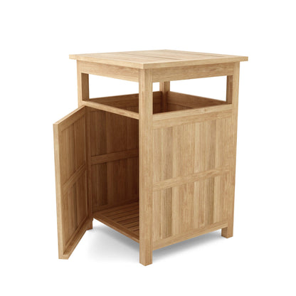 Cobana Large Trash Bin – Teak Outdoor Waste | BetterPatio // BetterPatio.com