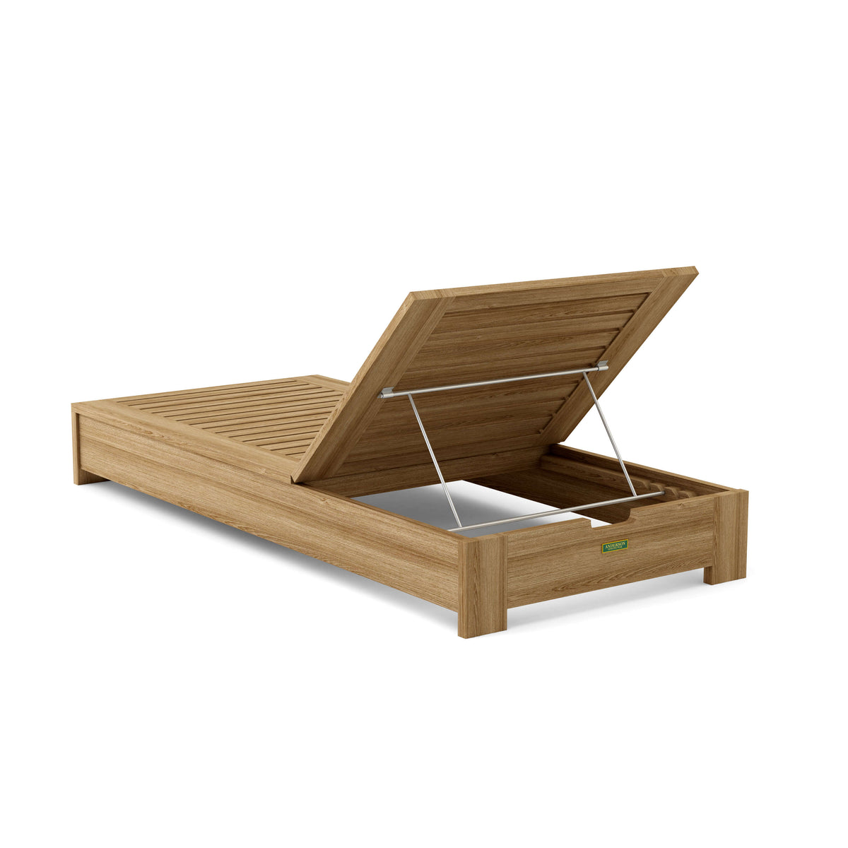 Madera Teak Sun Lounger with Sunbrella Cushions | BetterPatio // BetterPatio.com