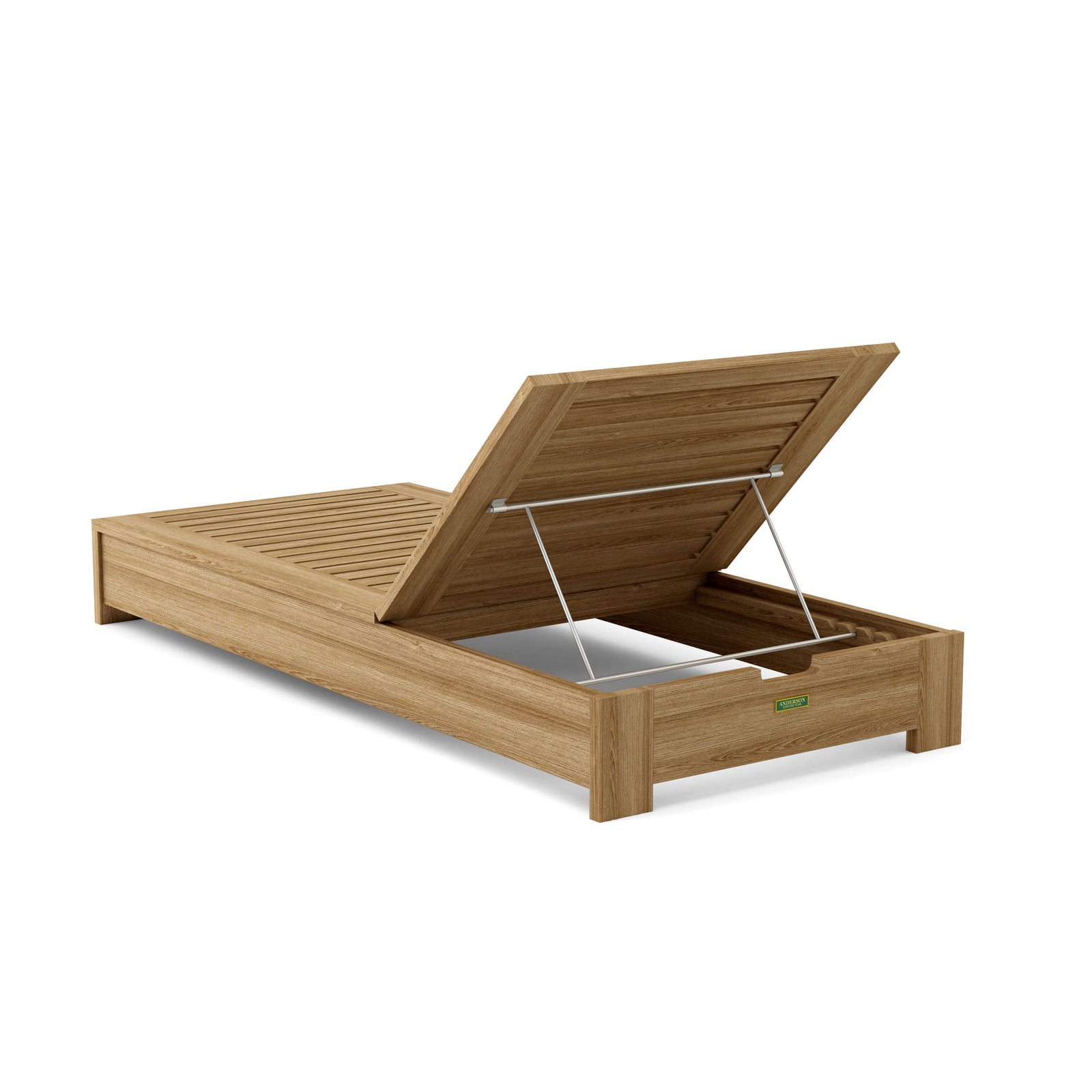 Madera Teak Sun Lounger with Sunbrella Cushions | BetterPatio // BetterPatio.com