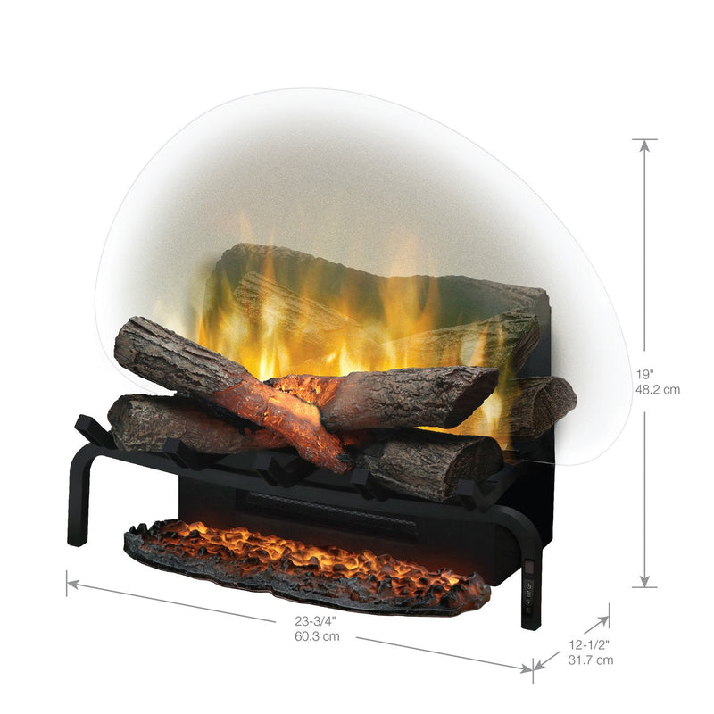 Dimplex Revillusion 20 inch log set flame detail