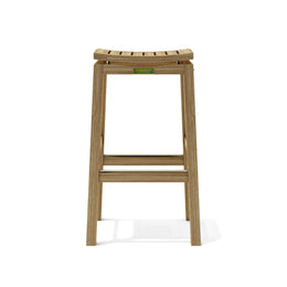 Winston Backless Teak Bar Chair – High Outdoor Bar Seating