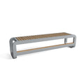 Monza 3-Seater Teak Wood Bench - Durable Outdoor Garden Seating