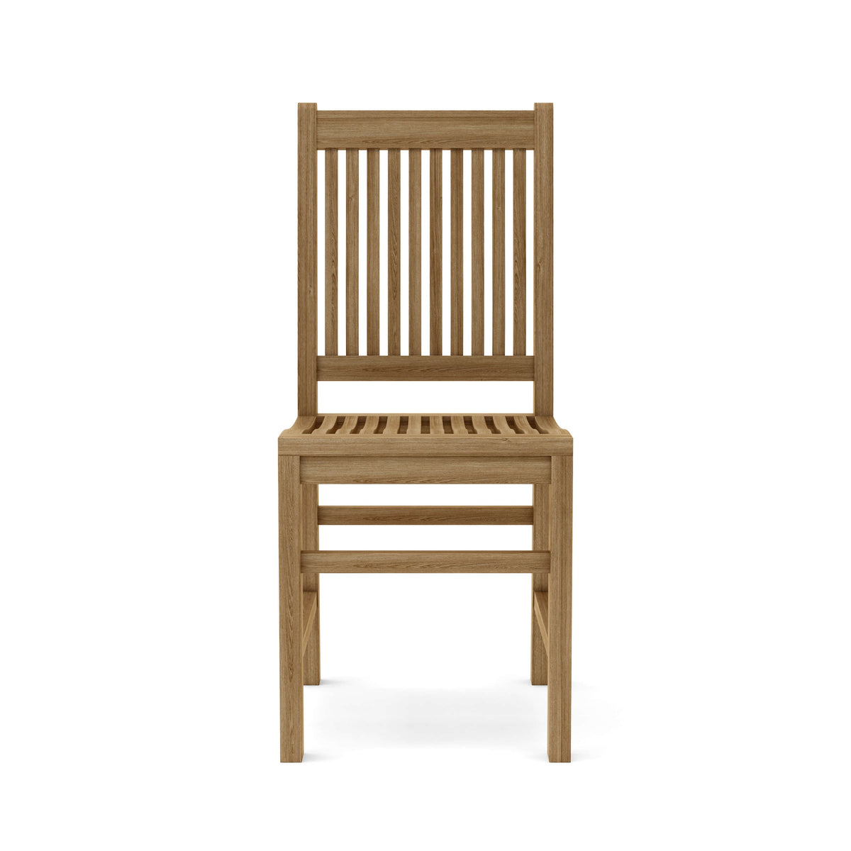 Wooden chair on a white background