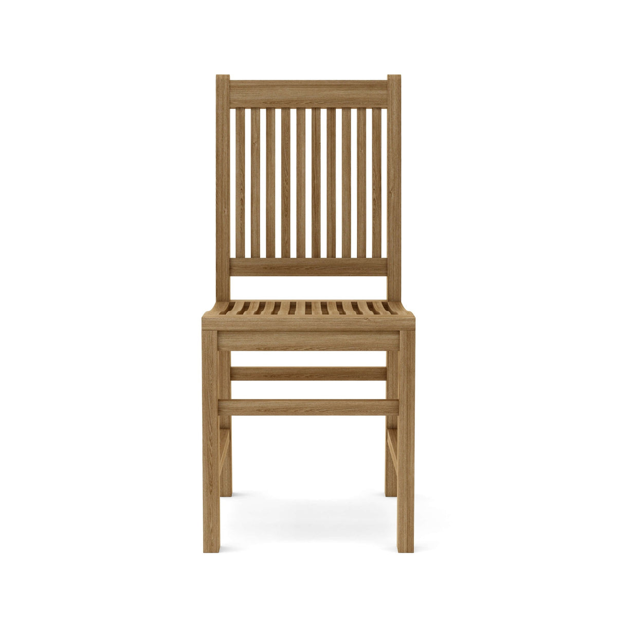 Wooden chair on a white background