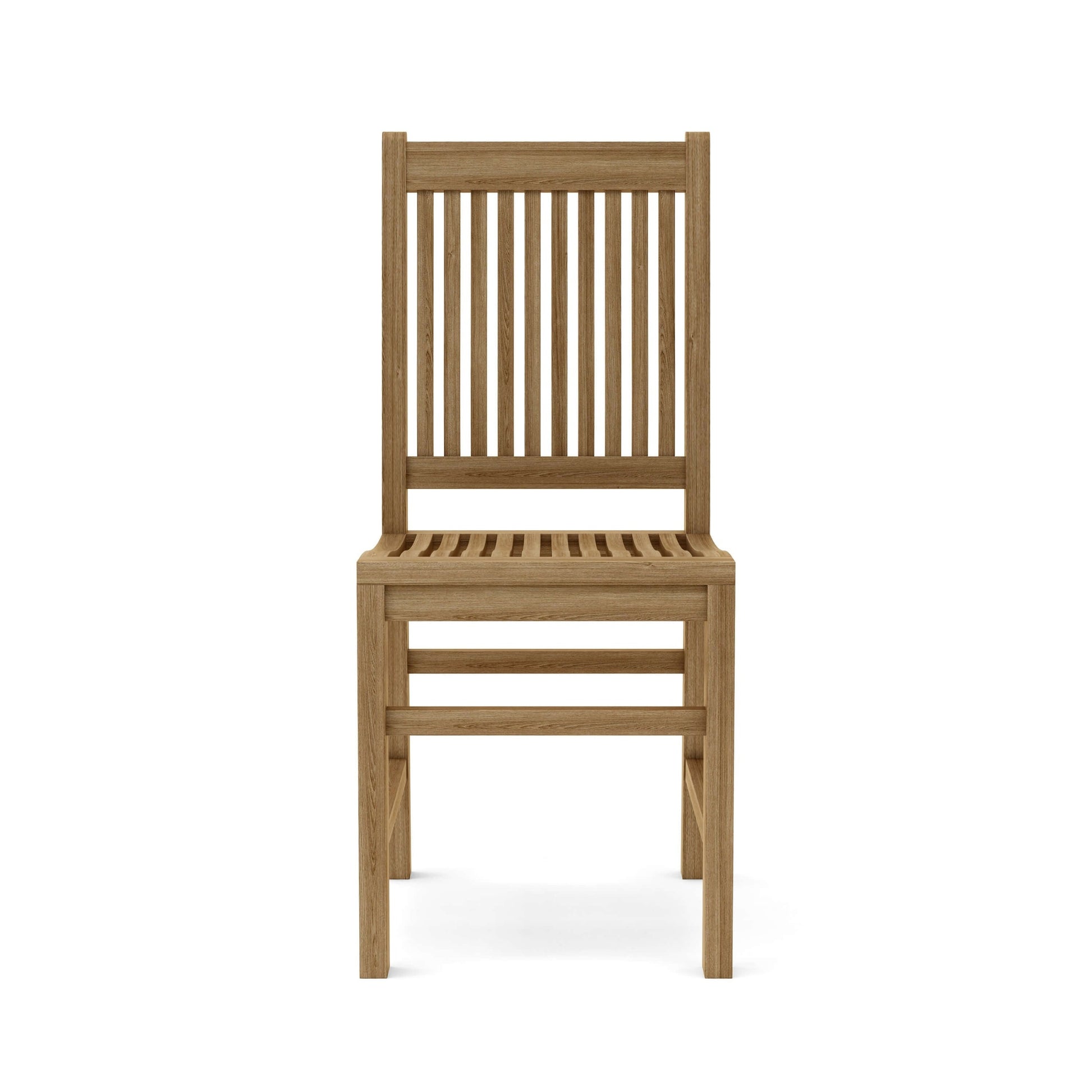 Wooden chair on a white background