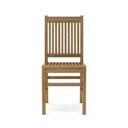 Wooden chair on a white background