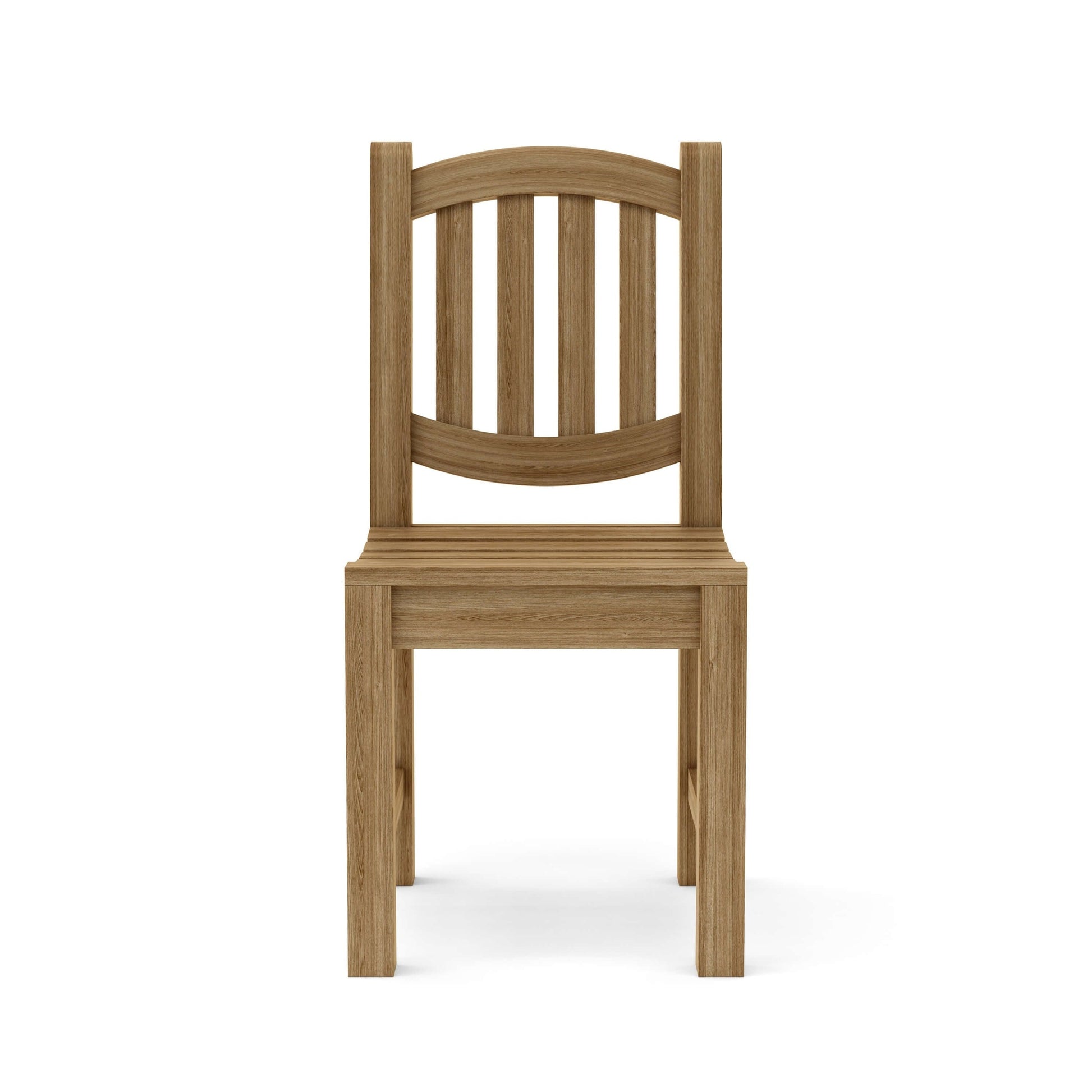 Wooden chair on a white background
