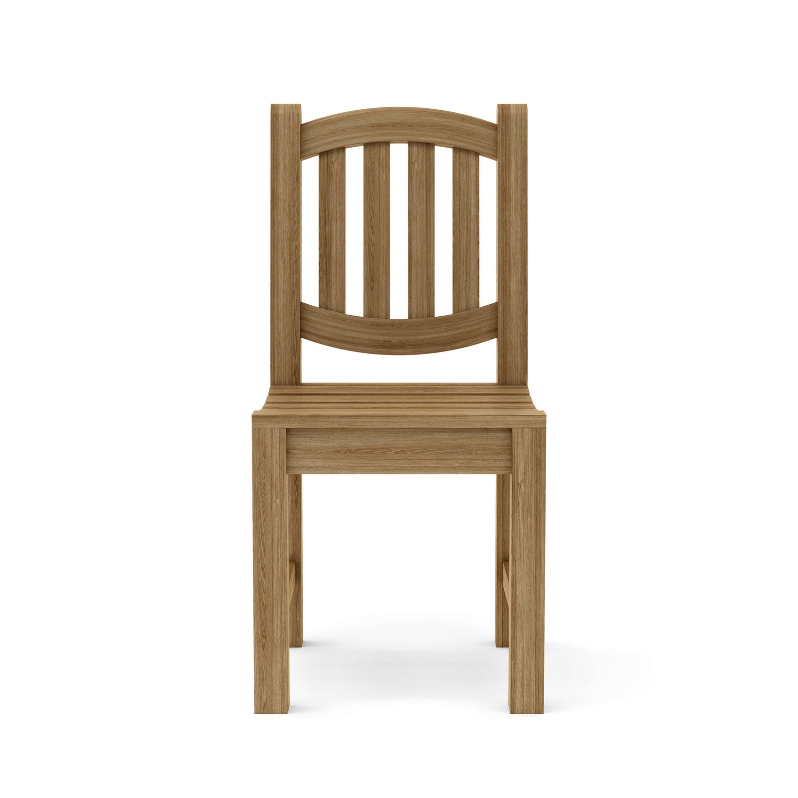 Wooden chair on a white background
