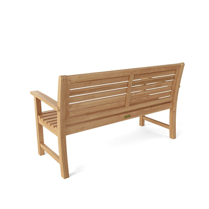 Victoria 48" 2-Seater Teak Bench – Outdoor Patio | BetterPatio // BetterPatio.com