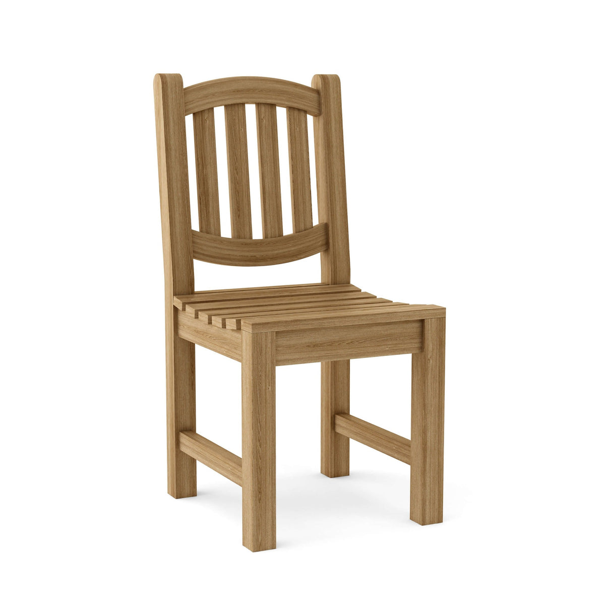 Wooden chair on a white background