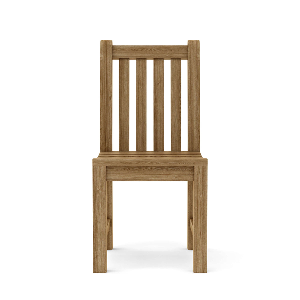 Wooden chair on a white background