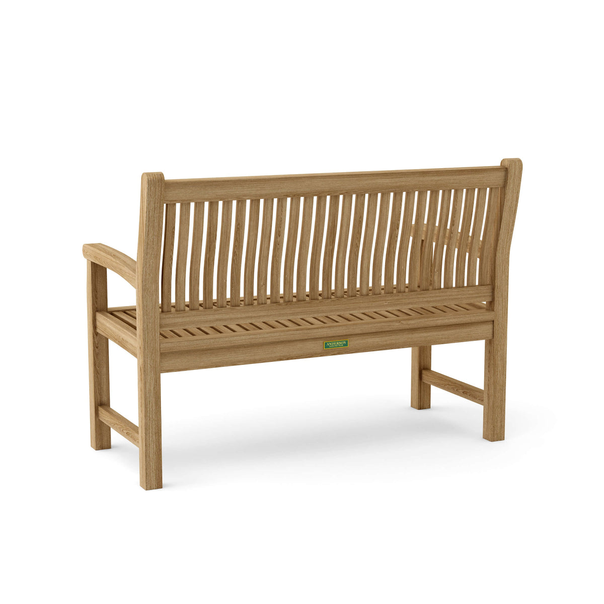 Wooden bench on a white background