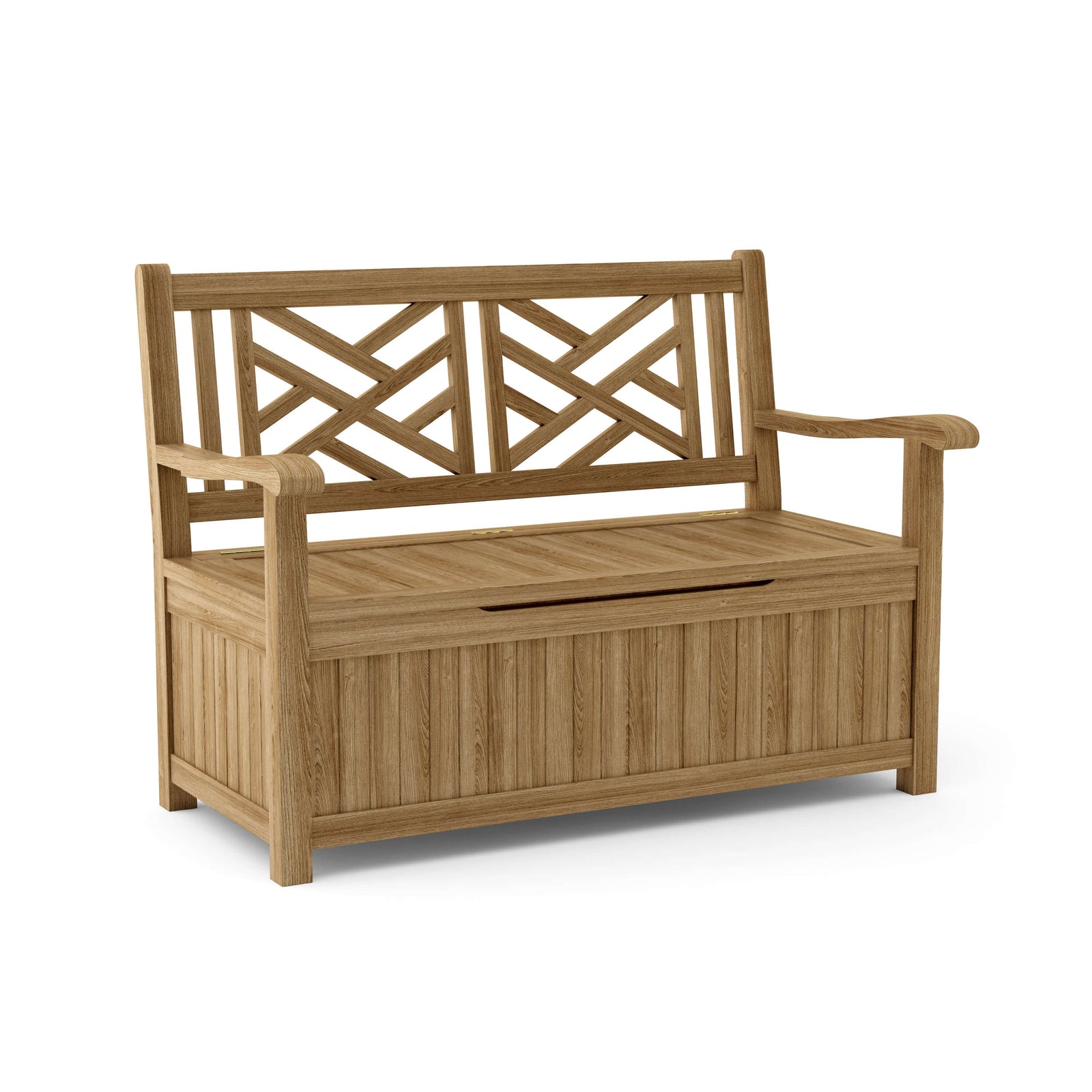 Del-Amo Teak Storage Bench – Outdoor Seating & Storage | BetterPatio // BetterPatio.com