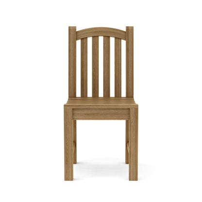 Wooden chair on a white background