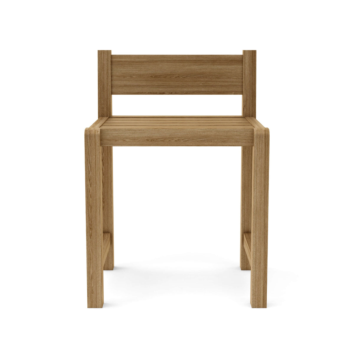 Wooden chair on a white background