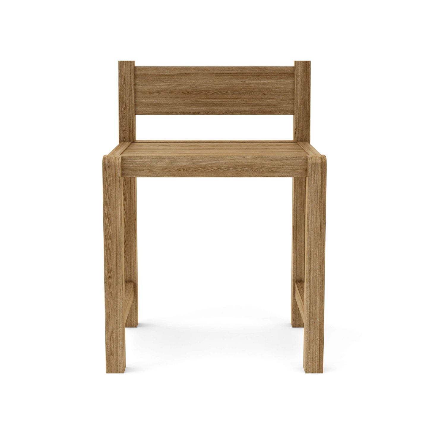 Wooden chair on a white background