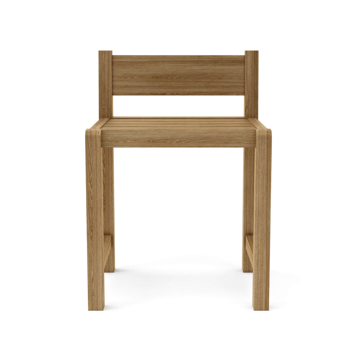 Wooden chair on a white background