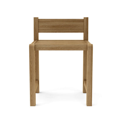 Wooden chair on a white background