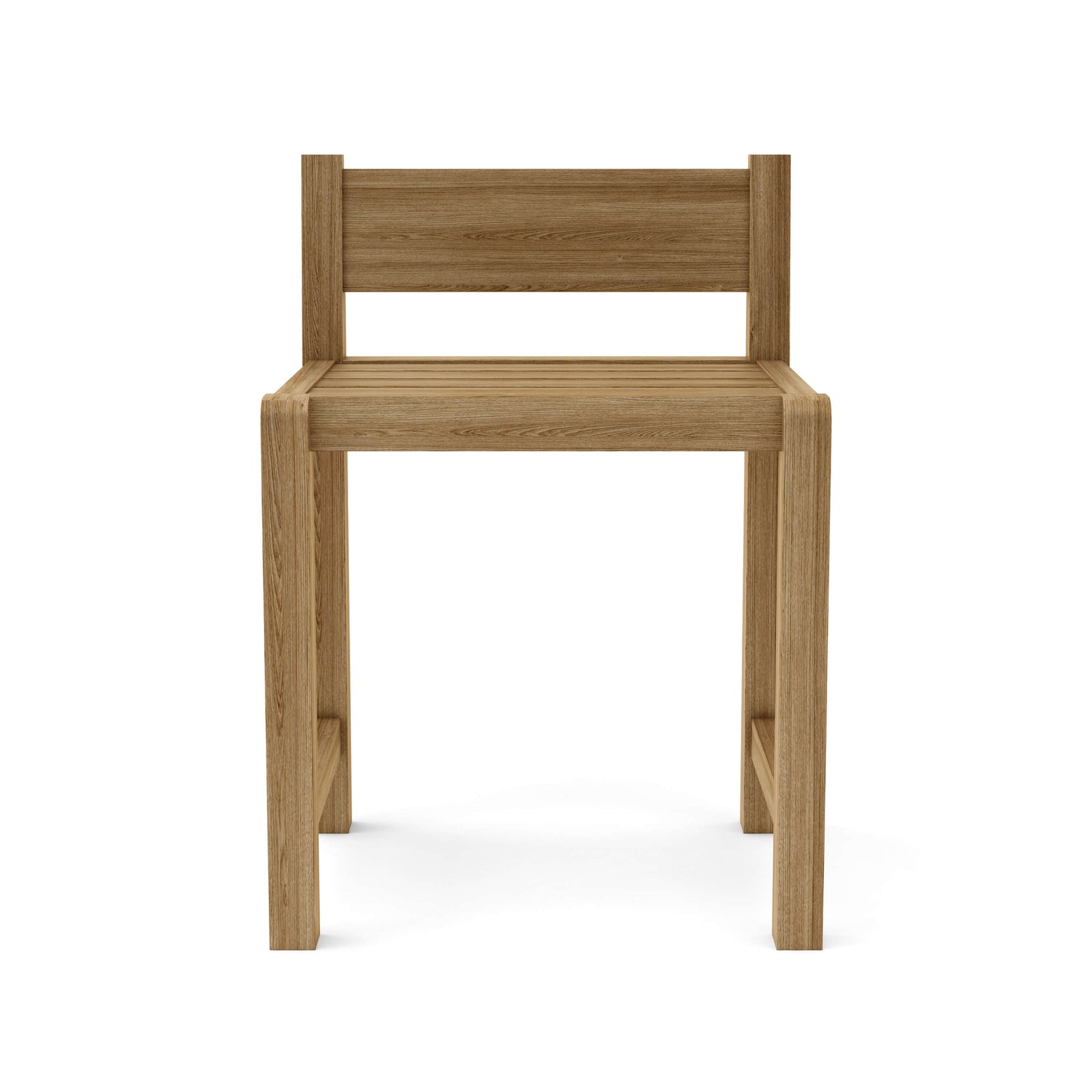Wooden chair on a white background