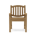 Kingston Teak Dining Armchair - Classic Outdoor Patio Chair with Sculpted Seat