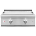 Summerset Pro Series 30-Inch Built-In Stainless Steel Gas Griddle – Dual 18,000 BTU U-Tube Burners
