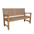 Chester 3-Seater Teak Outdoor Bench - Durable Patio & Garden Seating
