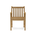 Braxton Teak Dining Armchair - Durable Outdoor Patio Seating