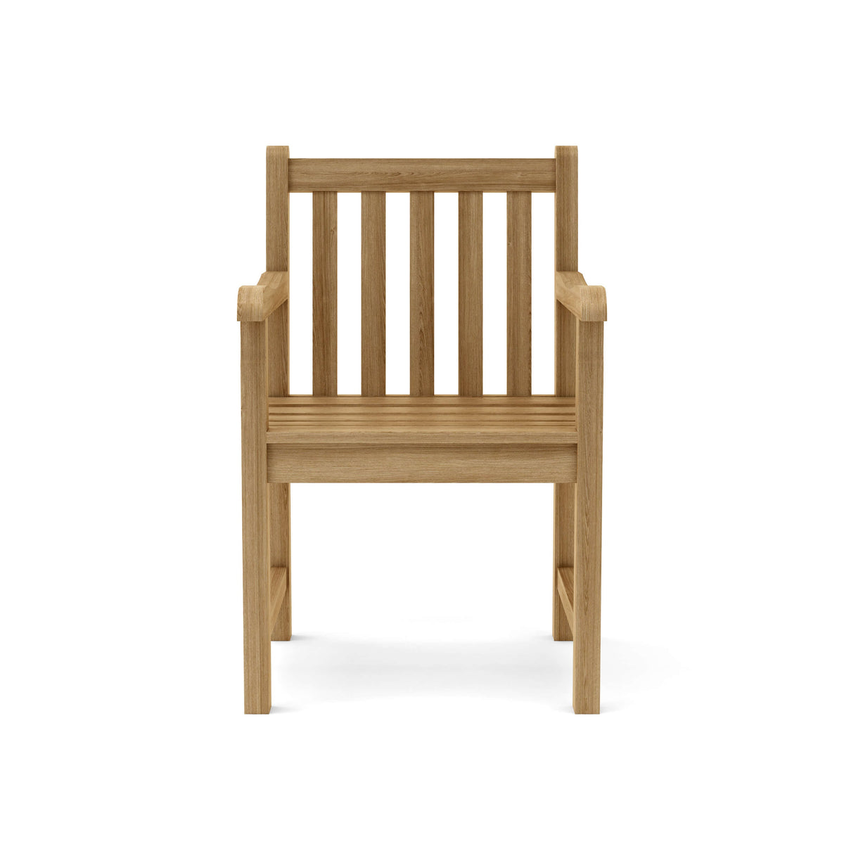 Wooden chair on a white background