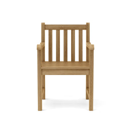 Braxton Teak Dining Armchair - Durable Outdoor Patio Seating
