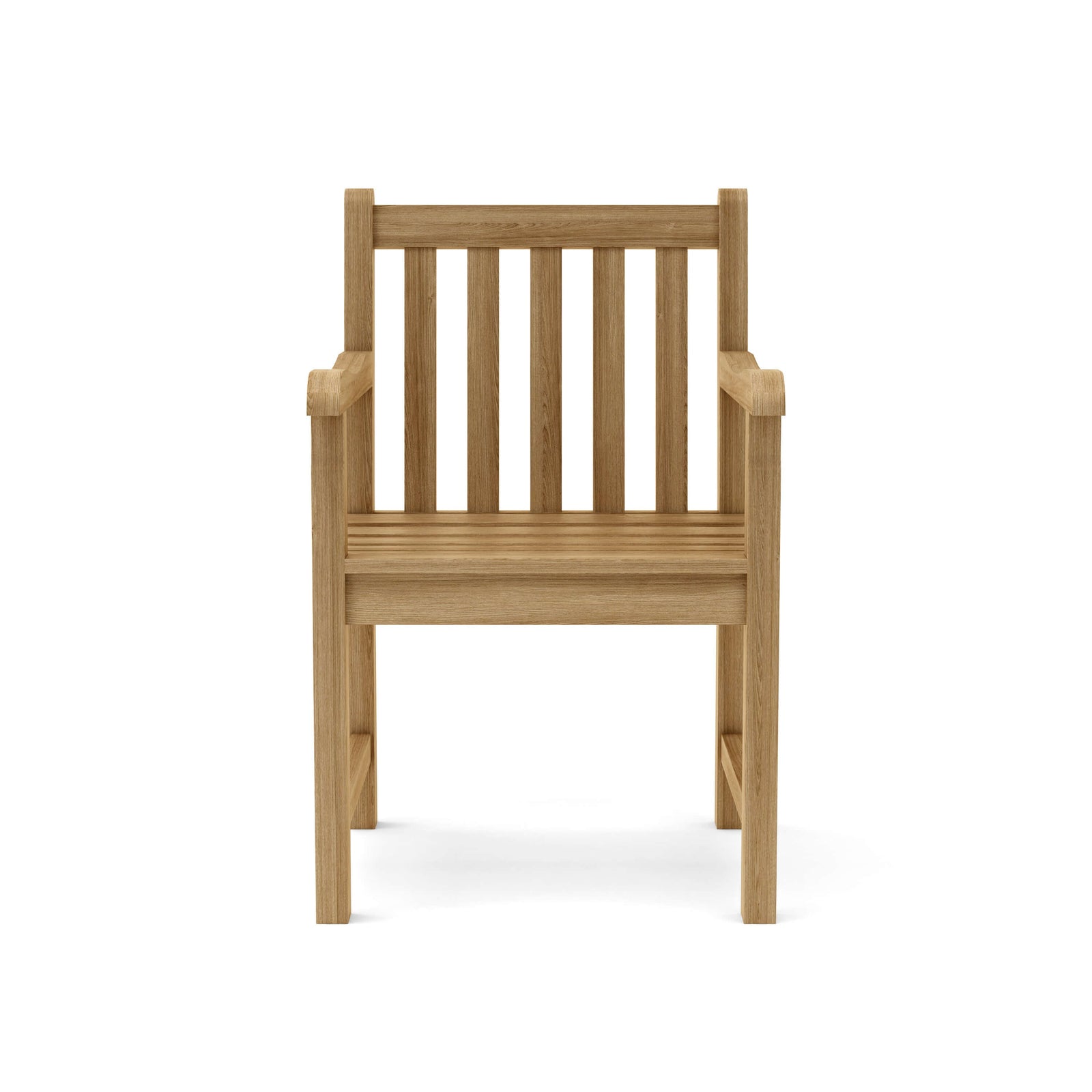 Wooden chair on a white background