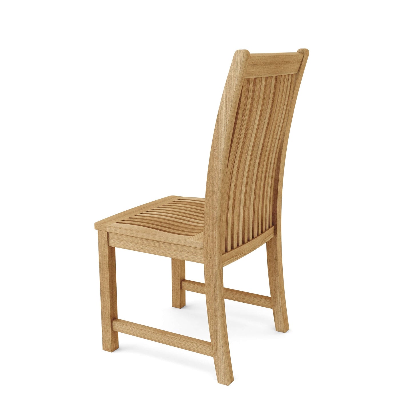 Wooden chair on a white background