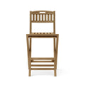 Altavista Folding Bar Chair – Premium Teak Outdoor Patio Seating