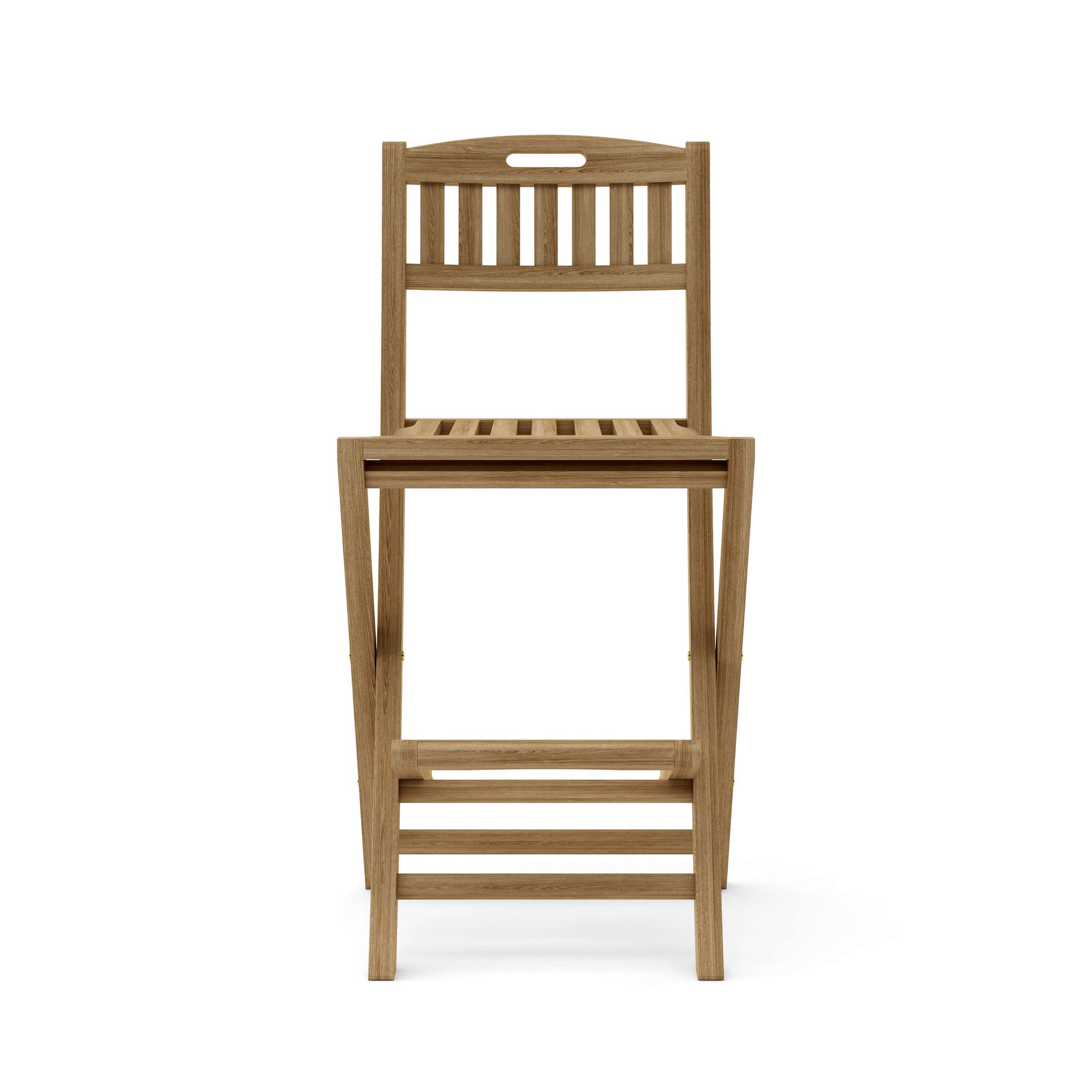 Wooden chair with a white background
