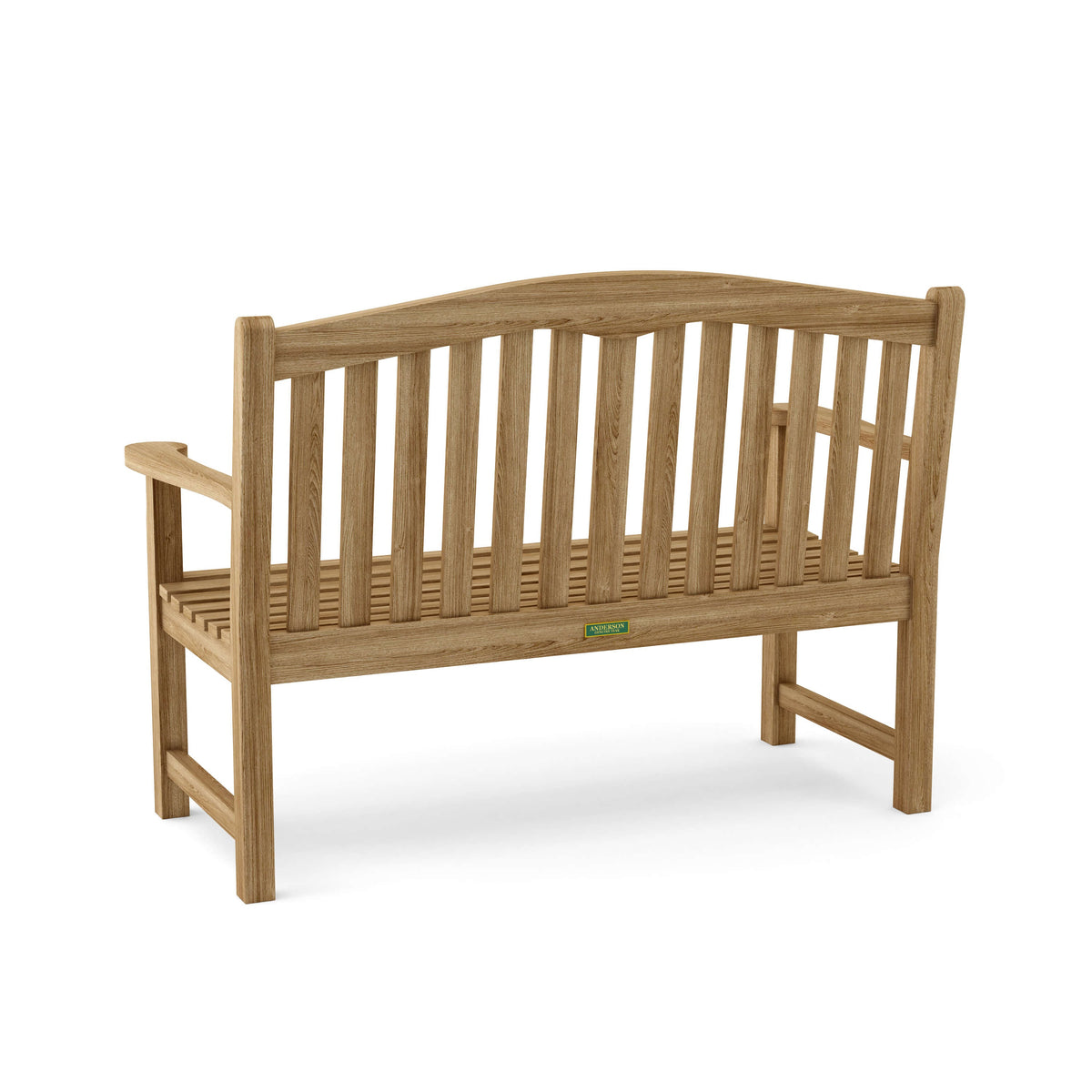 Wooden bench on a white background