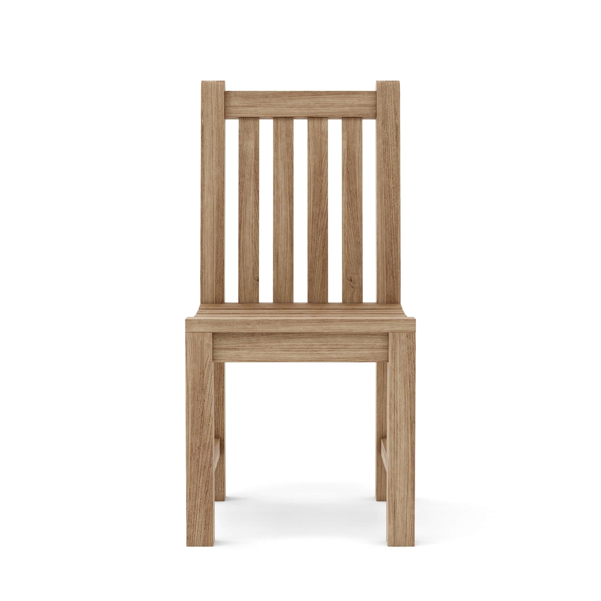 Wooden chair on a white background