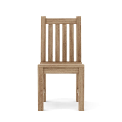 Wooden chair on a white background