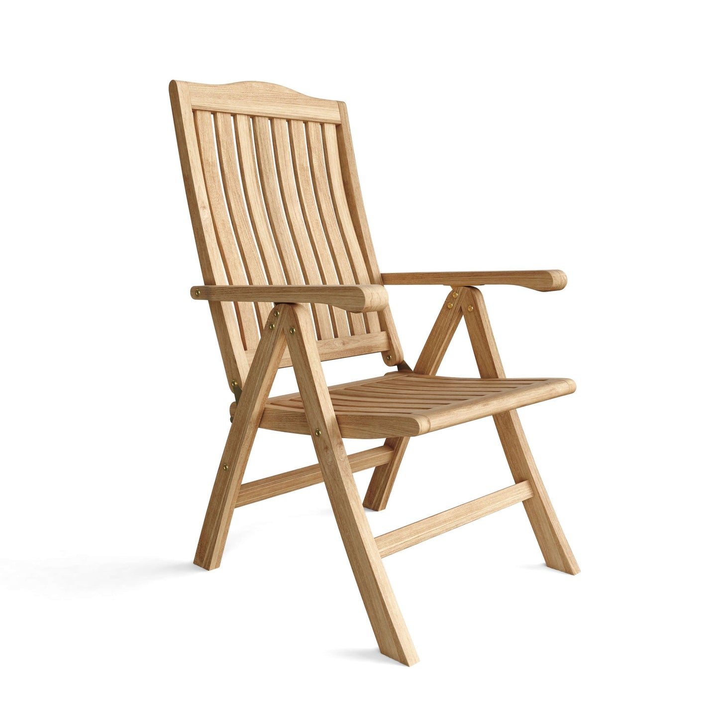 Wooden chair on a white background