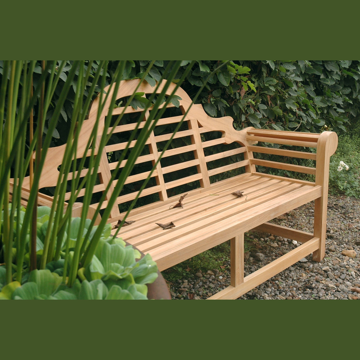 Marlborough 3-Seater Teak Wood Bench – Lutyens Design | BetterPatio // BetterPatio.com