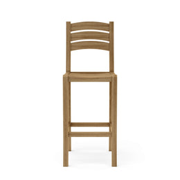 Mandalay Teak Bar Chair - Outdoor Patio & High Bar Seating